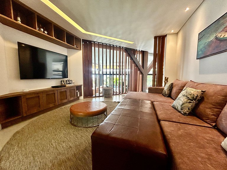 Experiência mar, montanha, piscina e churrasqueira