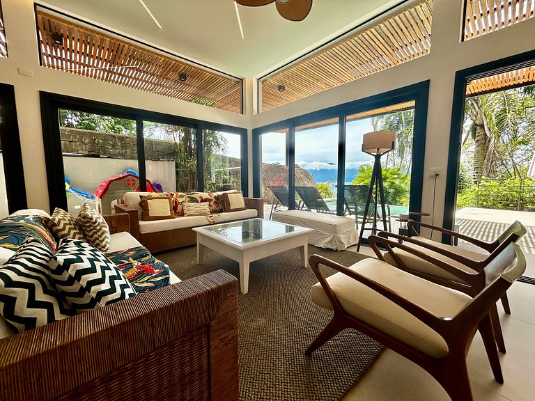 Experiência mar, montanha, piscina e churrasqueira