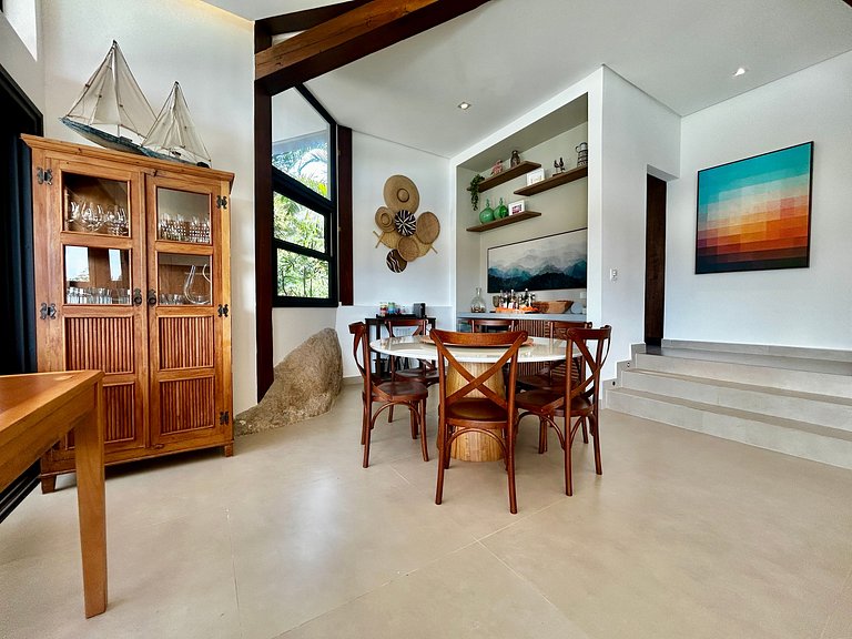 Experiência mar, montanha, piscina e churrasqueira