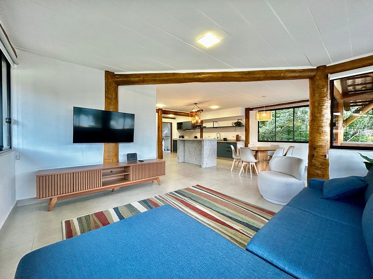 Piscina, vista, espaço gourmet em condomínio