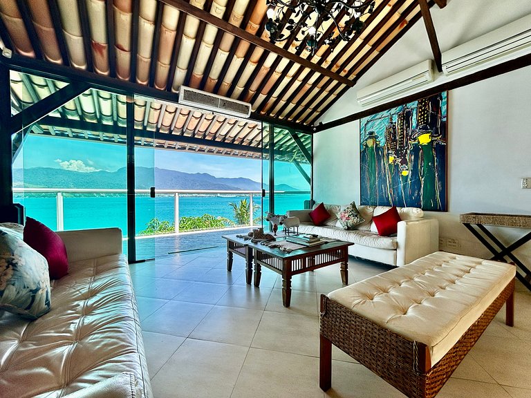 Casa costeira, Sul da Ilha, piscina e área gourmet