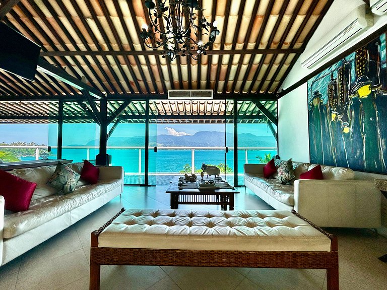 Casa costeira, Sul da Ilha, piscina e área gourmet