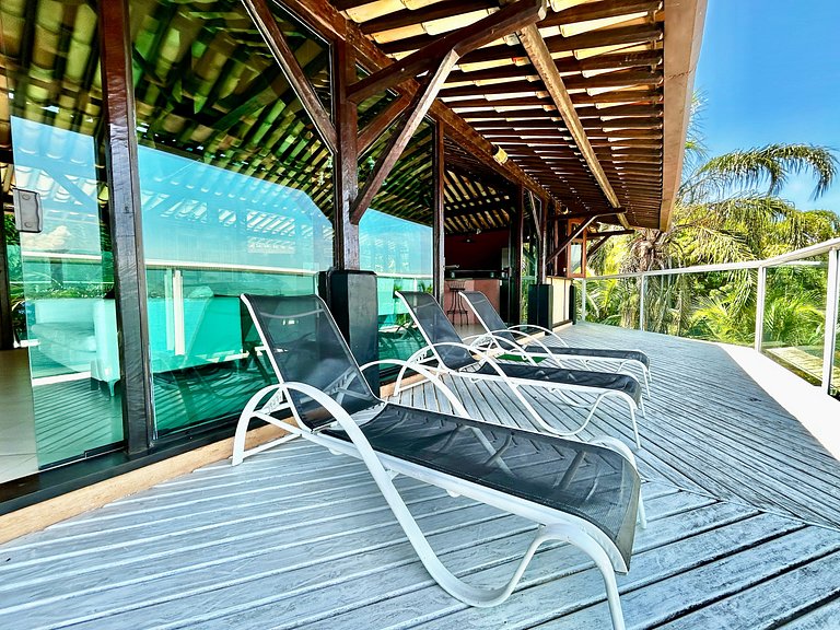 Casa costeira, Sul da Ilha, piscina e área gourmet