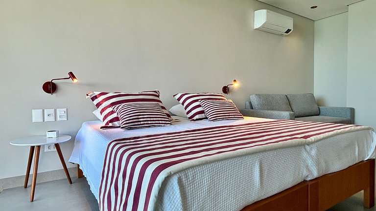 Casa contemporânea, piscina, vista, espaço gourmet