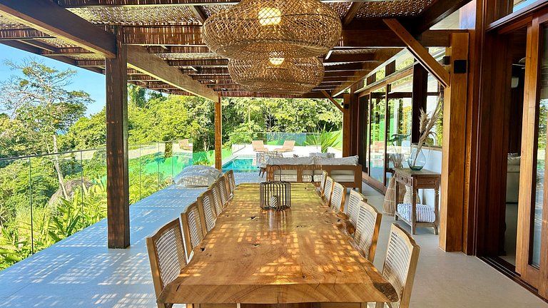 Casa em condomínio, piscina aquecida, sauna, vista