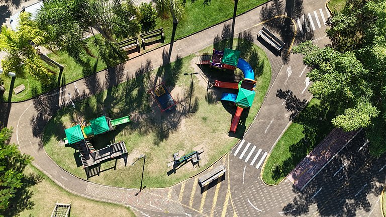 Casa pé na areia, espaço gourmet, região central