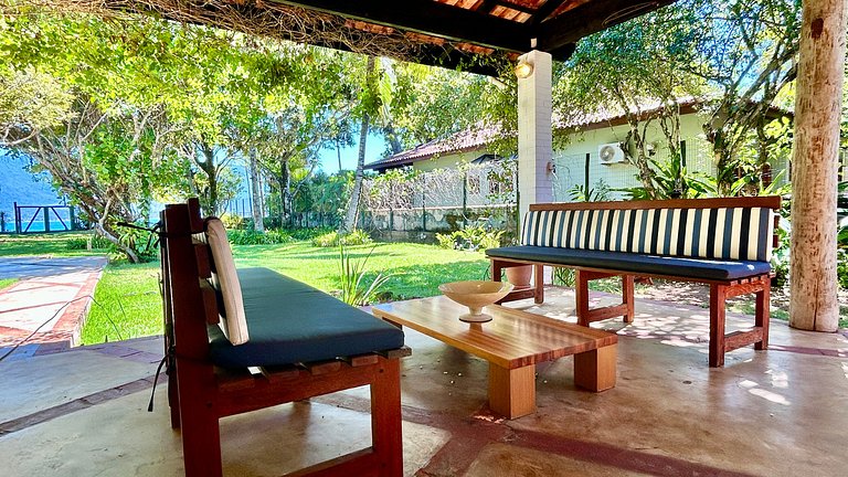 Casa pé na areia, espaço gourmet, região central