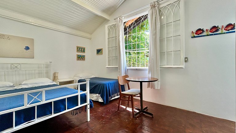 Casa pé na areia, espaço gourmet, região central