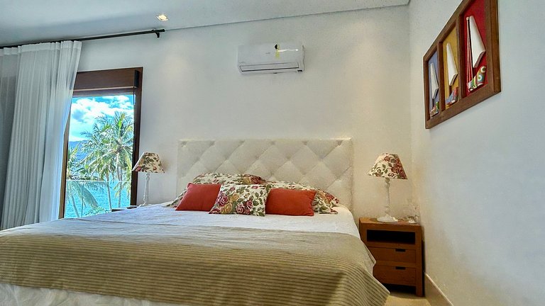 Exclusiva casa costeira, piscina aquecida, gourmet