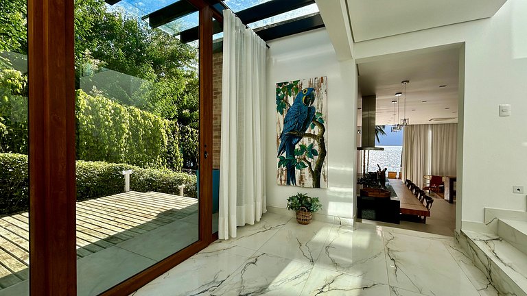 Exclusiva casa costeira, piscina aquecida, gourmet