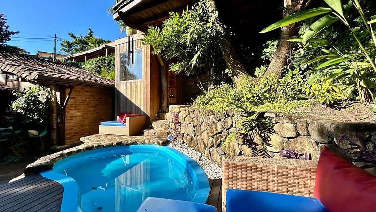 Jacuzzi aquecida, sauna e churrasqueira - Armação