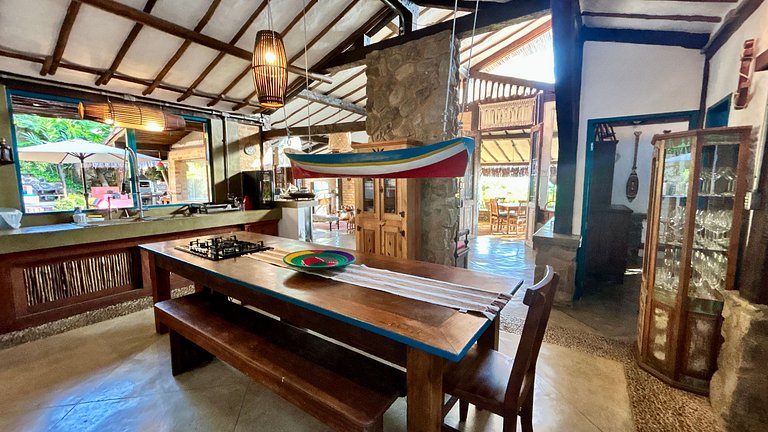 Jacuzzi aquecida, sauna e churrasqueira - Armação