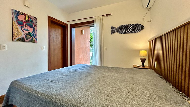 Casa aconchegante, vista espetacular para o mar