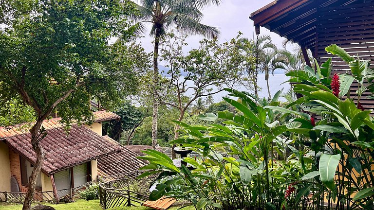 Casa aconchegante, vista espetacular para o mar