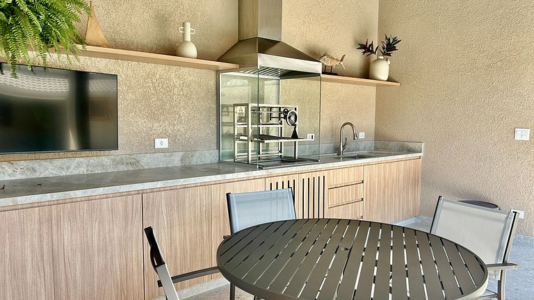Piscina, gourmet a 50m da praia Itaquanduba