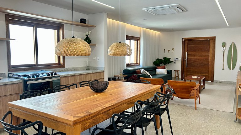 Piscina, gourmet a 50m da praia Itaquanduba